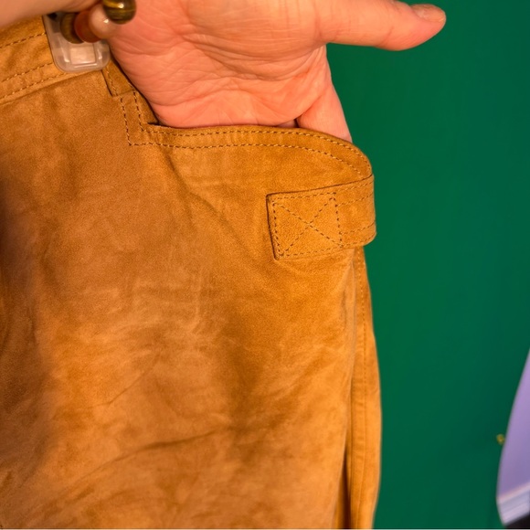 Size9 US D&G Made in Italy Soft Suede Skirt 4 Pockets BackSlit Zipper FancyStyle - Picture 5 of 11